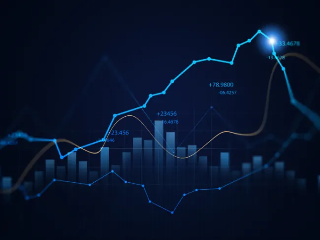blue graph of line